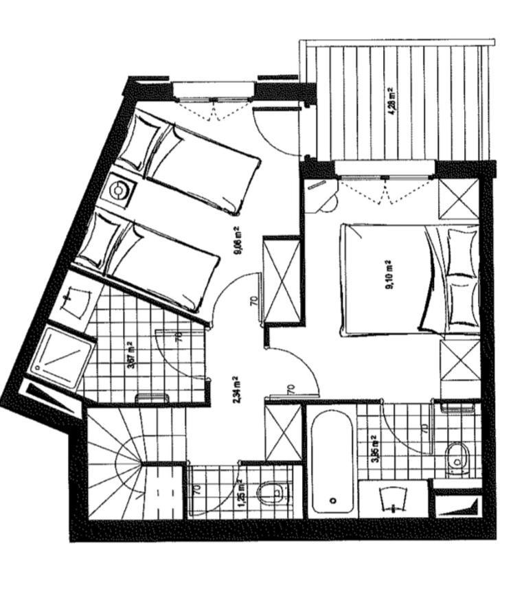 L'Ekrin Des Arcs - Arc 1950 Le Village - Duplex 6-8 Pers Les Arcs  Luaran gambar